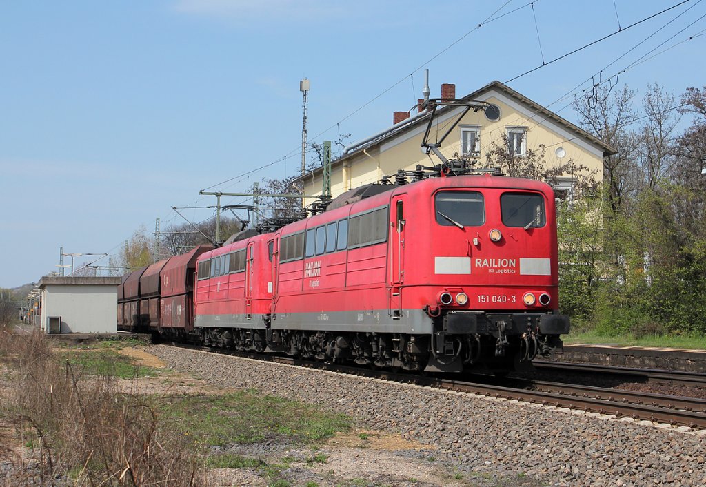 151 040-3 & 151 xxx-x in Bonn Oberkassel am 20.04.2013