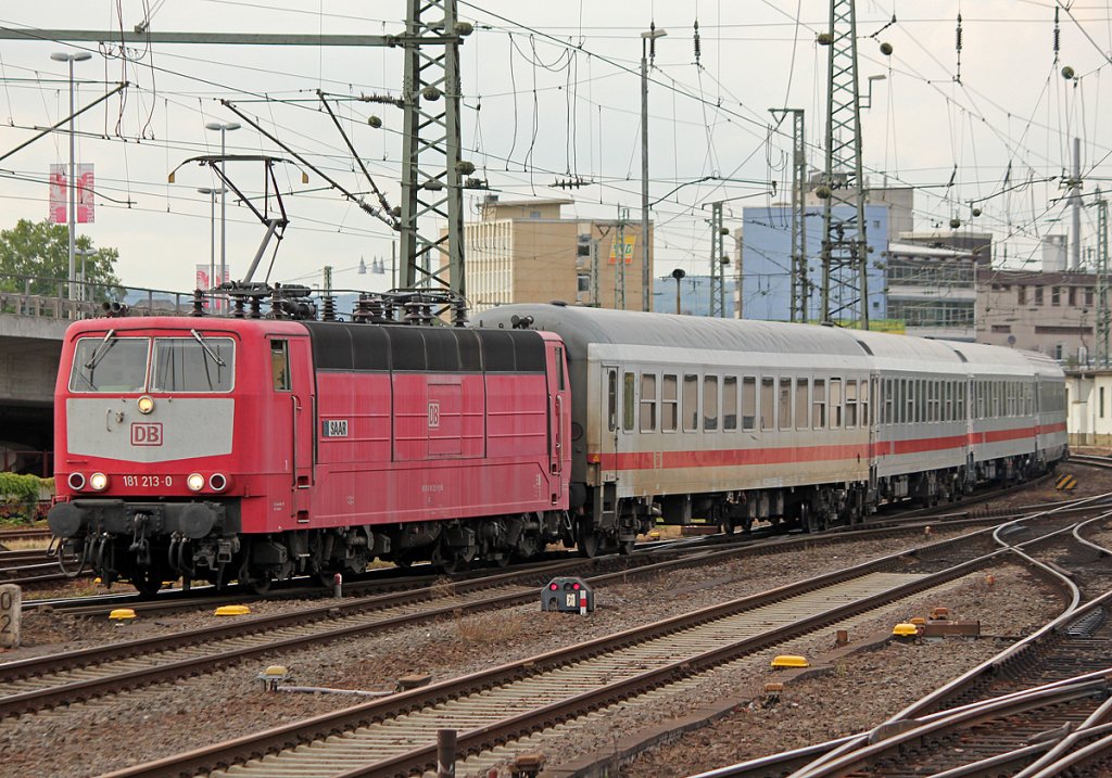 181 213-9  Saar  in Koblenz Hbf am 22.07.2011