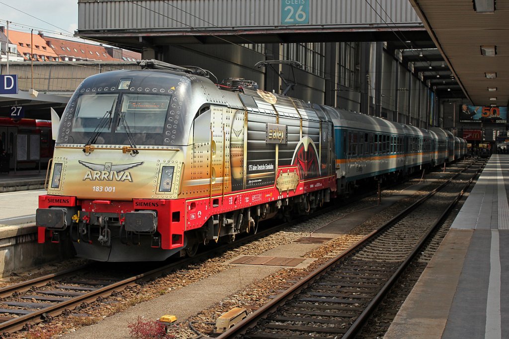 183 001 am ALEX nach Schwandorf in M�nchen Hbf. am 29.07.2011