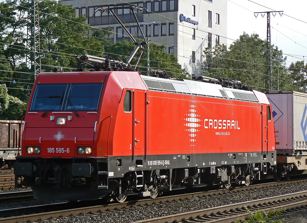 185 595-6 der Crossrail in K�ln West am 15.09.2010
