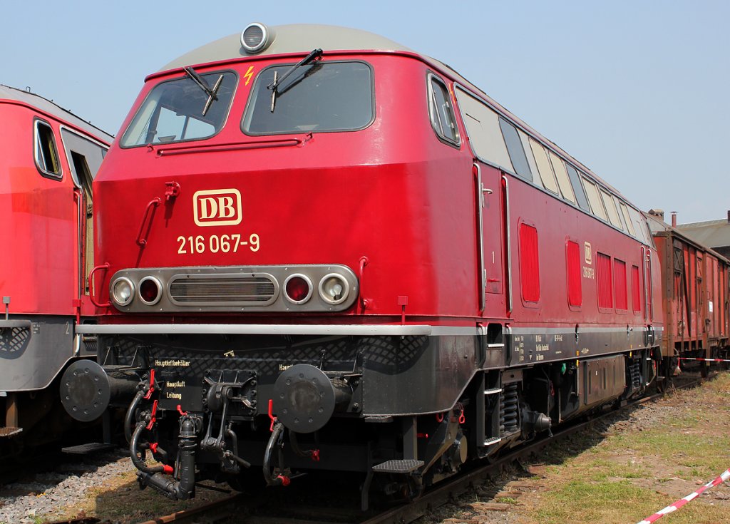 216 067-9 im DB Museum Koblenz am 21.05.2011