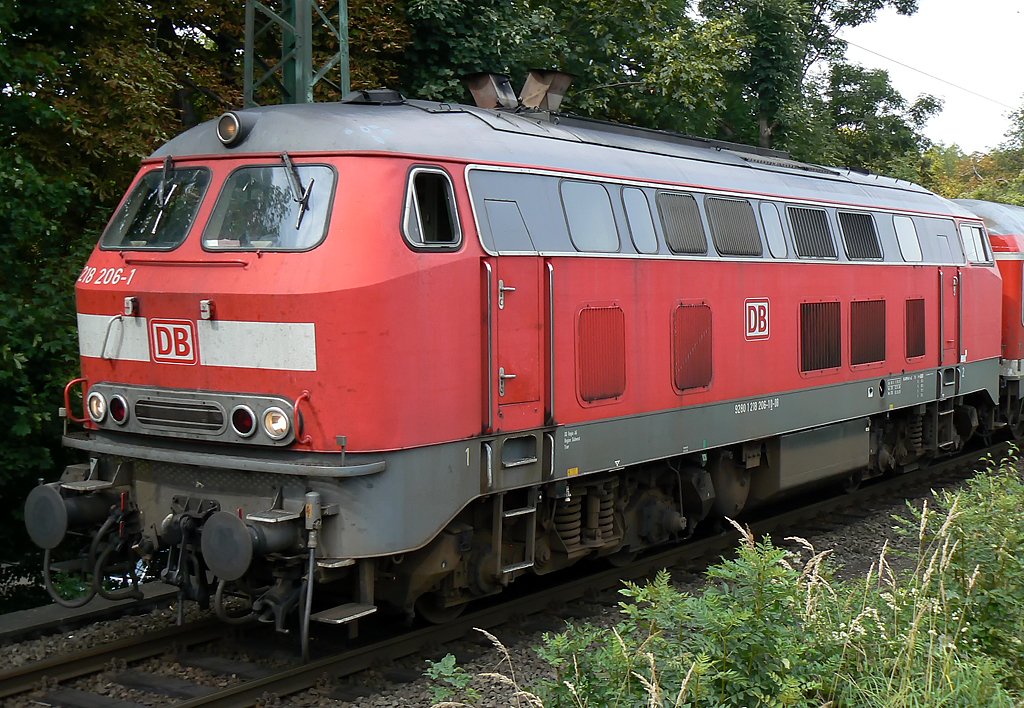 218 206-1 in K�ln West im Aug.09