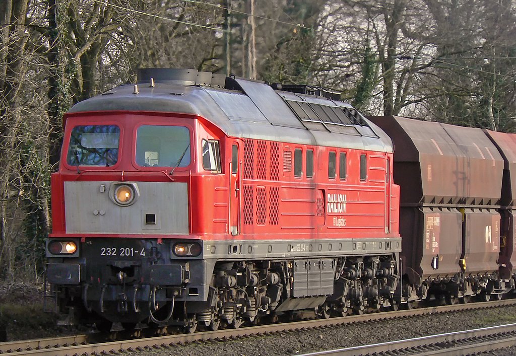 232 201-4 in Ratingen/Lintorf am 4.3.2010