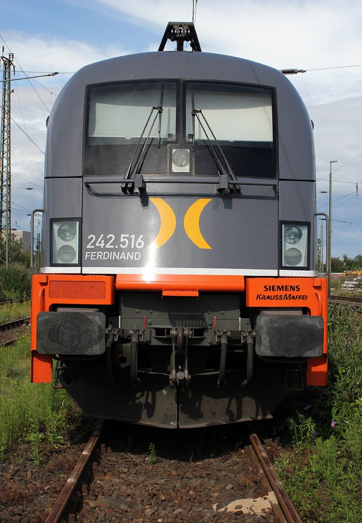 242.516 (182 516)  Ferdinand  der Hectorrail in Krefeld Hbf am 17.07.2011