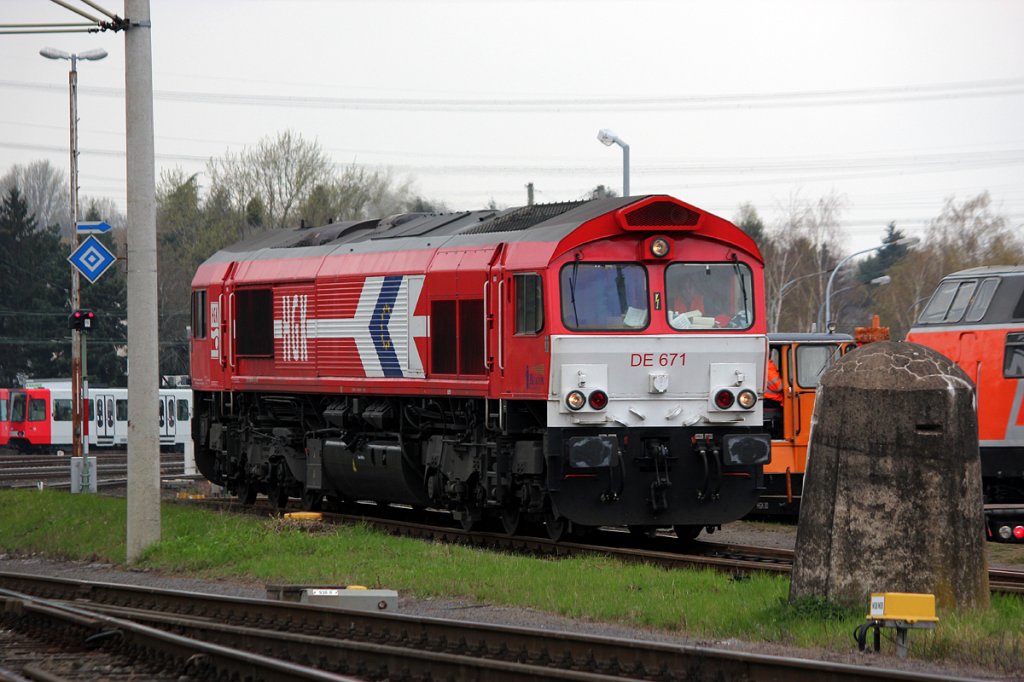DE671 der HGK in Br�hl Vochem am 29.03.2012