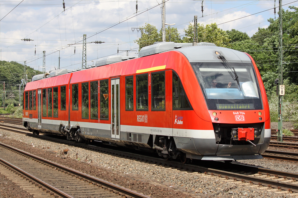 Der 648 704 in K�ln West am 15,07,10
