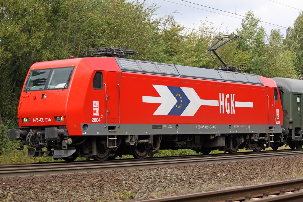 Die  145-CL 014 in Spr�tze , am 06,09,09