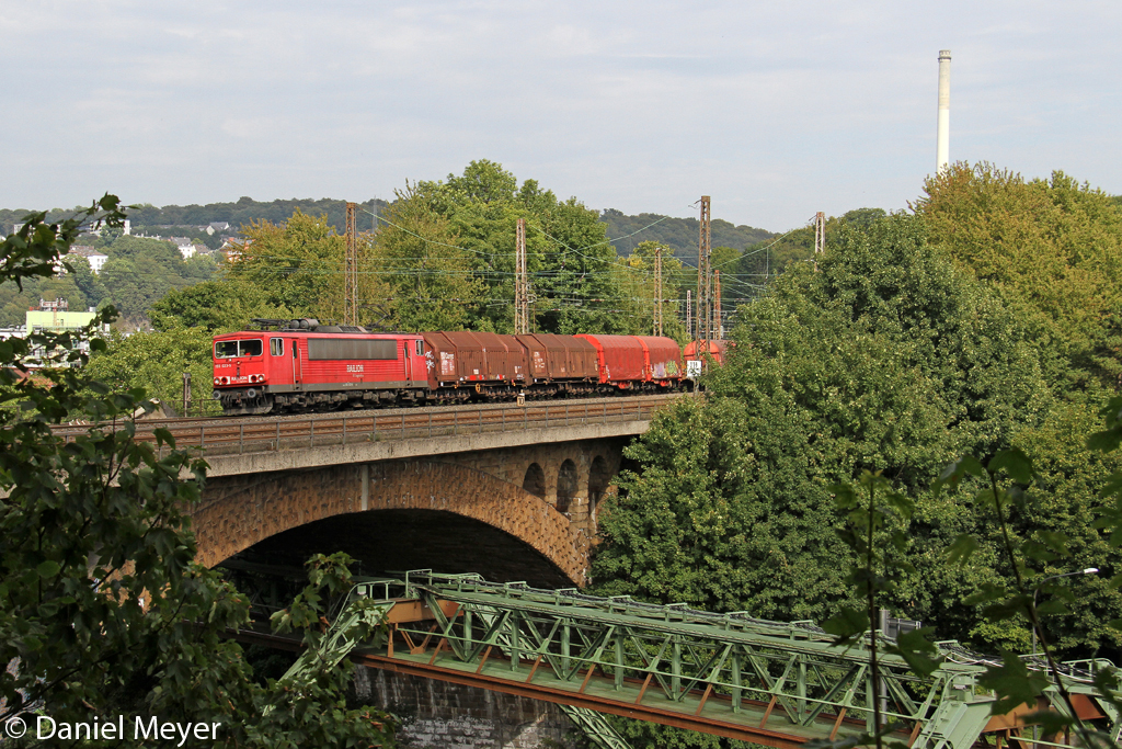 Die 155 023-5 in Wuppertal Sonnborn am 10,09,12