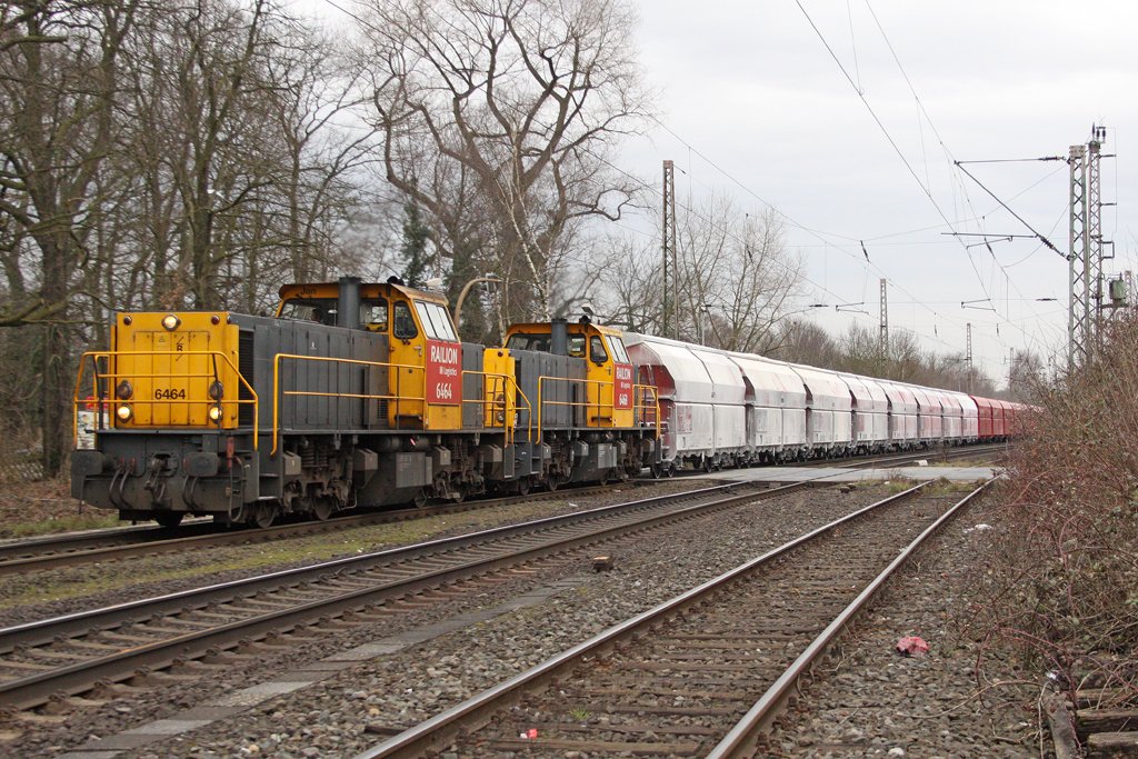 Die 6464 und 6468 in Ratingen Lintorf am 19,03,10