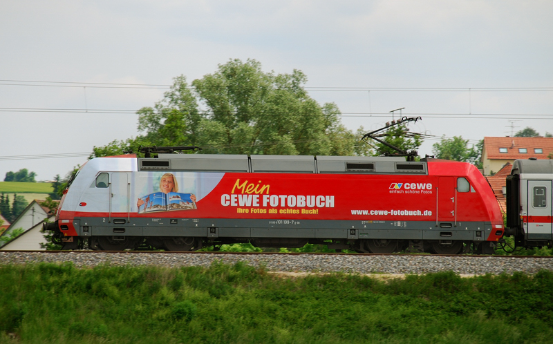 Portrait 101 109-7, CEWE Fotobuch, aufgenommen am 27.05.12 bei der Durchfahrt in Jettingen-Scheppach.