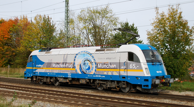 Portrait 183 004-1, aufgenommen am 13.10.12, in A�ling.