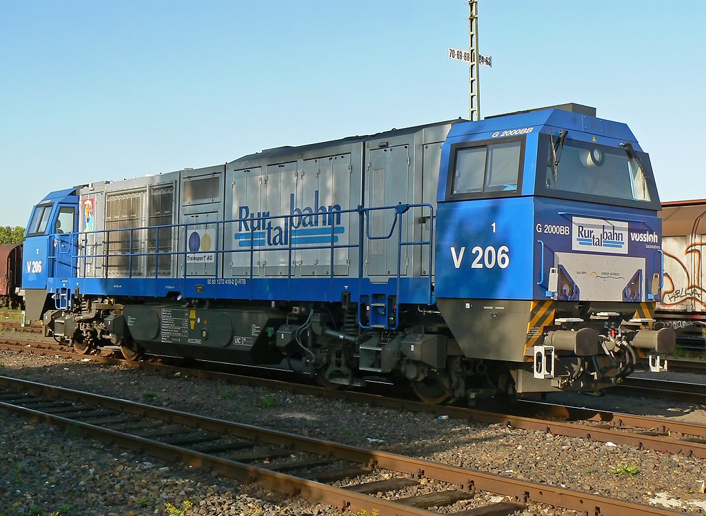V 206 der Rurtalbahn , in K�ln Kalk abgestellt im Aug.09