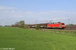 Die EG 3102 auf der Fahrt nach Maschen bei Quarnstedt am 08,05,13 