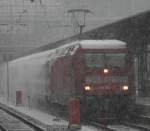 Bei uns war echt ein Schneechaos.