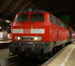 Die 218 446-3 wartet noch nach Glauburg-Stockheim aufzubrechen.
