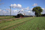 01 150 und 225 073-6 mit dem DPF 349 (Viersen - Bingen(Rhein)Hbf) am 16.09.2017 zwischen Wickrath und Herrath.
