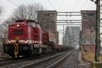 203 006-2 der EfW kommt von der K�lner S�dbr�cke am 28.02.2012
