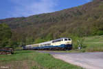 218 460-4 und 212 372-7 mit dem RE 23471 (Miltenberg - Wertheim) am 30.04.2017 zwischen Faulbach und Hasloch.