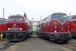 Die 218 387-9 neben V200 116 beim BW Fest Osnabr�ck am 19,09,10
