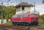 218 387-9 bei der Lokparade im DB Museum Koblenz am 29.09.2012