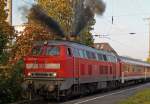 218 217-8 in ihrem Element !! in K�ln West, Okt.