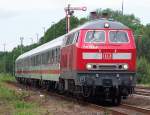 Br 218 322-6 kommt aus der Kaserne.