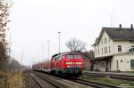 Die Baureihe 218 mit Doppelstockwagen geh�rt auf der S�dbahn noch zum gewohnten Bild.