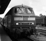 Unser Sondezug konnte nach der 35er aus Berlin nun endlich auch Einfahren und am 04.09.2010 die Frankfurter 218 477 im Bahnhof Meinigen ablichten.