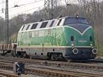 V200 053 mit ihrem Aluzug gen S�den , in Gremberg am 13.04.2010