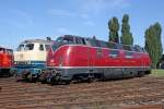 Die V200 007 neben 217 014-0 iim BW N�rnberg Gostenhof am 20,08,10