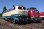 Die 217 014-0 neben V200 007 im BW N�rnberg Gostenhof am 20,08,10