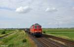 232 668-4 mit dem EZ 47413 (Fredericia - Maschen Rbf) am 22.07.2015 bei Stedesand.