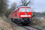 Die 232 379-8 bei der Einfahrt in W�lfrath Flandersbach , am 25,11,09 