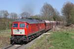Die 232 201-4 in W�lfrath Flandersbach am 18,04,10