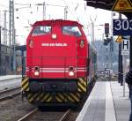 Die V100 Ost der SES Logistik f�hrt mit den Sonderzug in Uelzen ein.