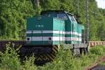 Die V 100.02 abgestellt in Wuppertal Steinbeck am 14,06,10