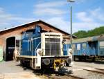 364 569-4, aufgenommen vor den Werkst�tten der RentARail in Neuoffingen, am 23.06.11.