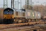 ERS 6617 mit Containerzug in Gremberg am 28.01.2011