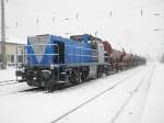 Rurtalbahn G1206 abgestellt in D�ren am 23.12.10