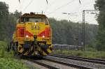 Lok 543 der E&H bei  bestem  Sommerwetter 2011 in Duisburg Neudorf am 25.07.2011