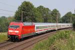 Die 101 027-1 in Gruiten am 23,06,10