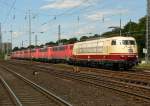 103 222-6 der DB Systemtechnik mit der neuen Fuhre f�r die Fa.