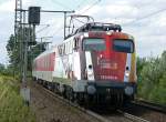 Science 110 325-8 mit Autoreisezug in Porz Wahn im Juli 09