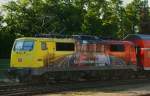 Portrait 111 024-6, ADAC, aufgenommen am 18.09.12, in Treuchtlingen.