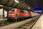 Zwar nicht Ideal aber die 111 094-9 kam gerade aus W�chtersbach, macht Kopf und f�hrt wieder Richtung Fulda.