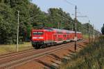 Die 112 182 in Fangschleuse am 19,08,12