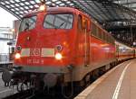 115 346-9 im ICE Ersatzverkehr in K�ln Hbf 29.01.2010