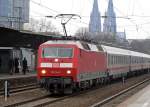 120 144-1 bei Durchfahrt in K�ln Deutz am 21.01.2010
