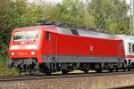 Die 120 144-1 in Spr�tze, am 06,09,09 
