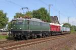 Die E40 128 mit V75 018 / 107 018-4 und Adler in Wiesbaden Ost am 24,05,11 auf dem weg nach Gotha 